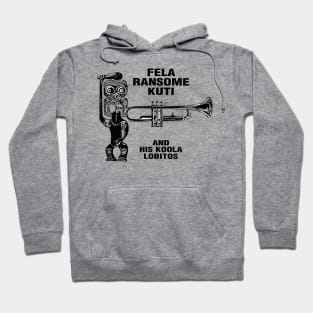 BLACK DECAL OF FELA RANSOME KUTI- AND HIS KOOLA LOBITOS Hoodie